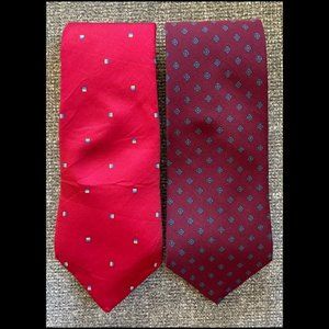 Yves Saint Laurent 100% Silk Ties
